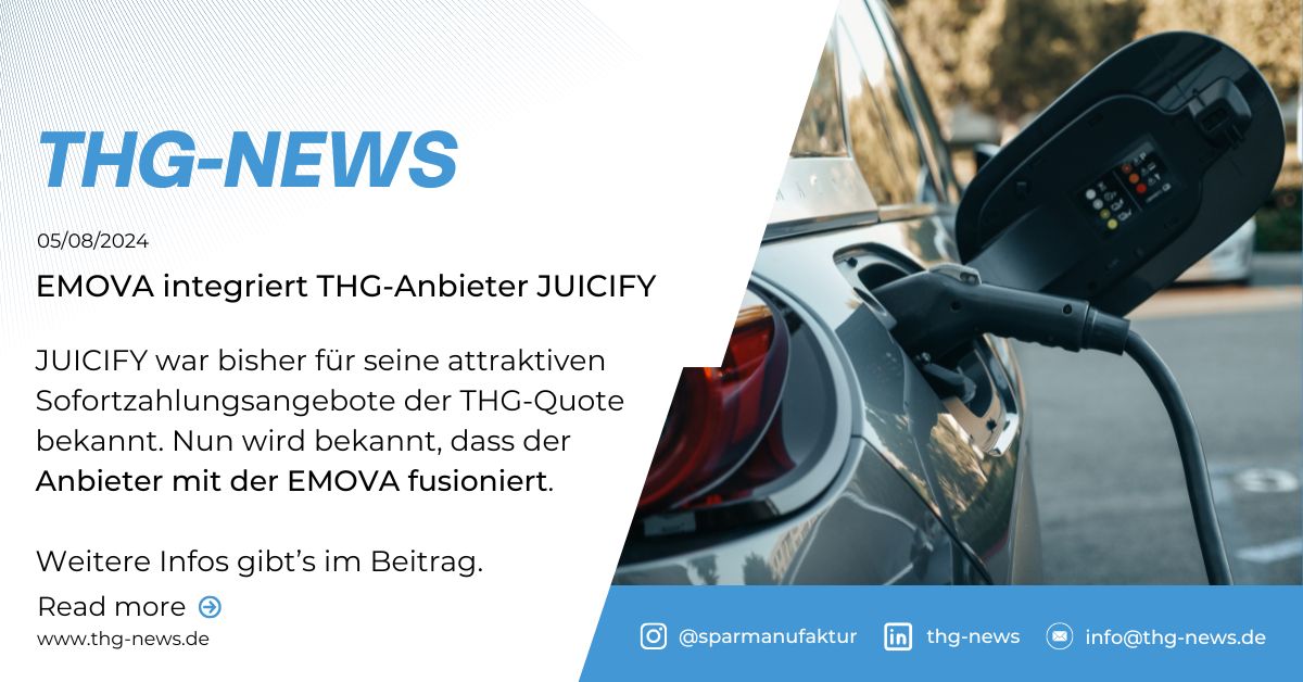 EMOVA integriert THG-Anbieter JUICIFY